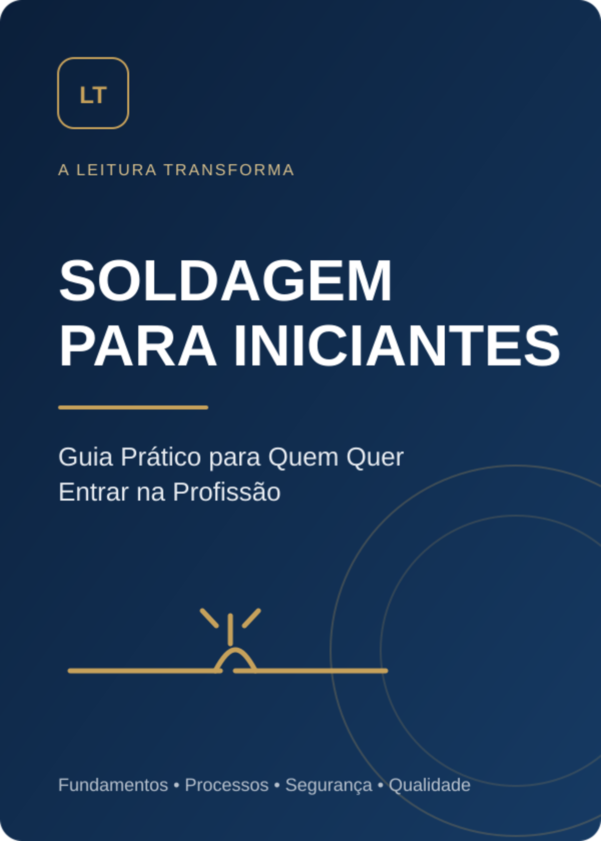 Capa do e-book Soldagem para Iniciantes